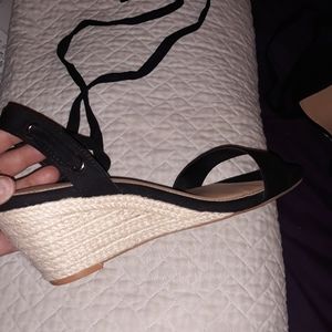 Torrid Black Faux Suede Espadrilles